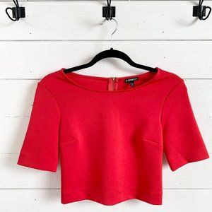 Express Fitted Crop Top - Red